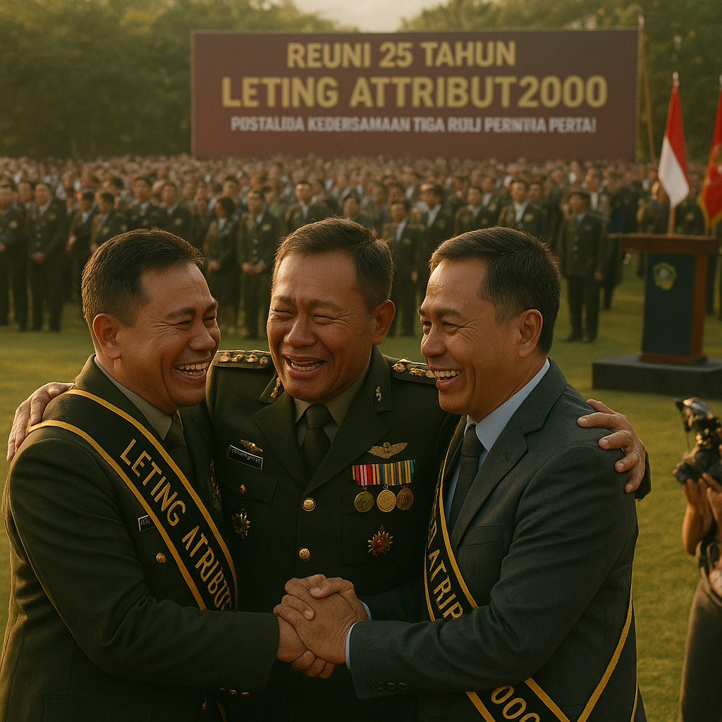 Reuni 25 Tahun Leting ATRIBUT2000: Nostalgia Kebersamaan Tiga Ribu Perwira Pertama