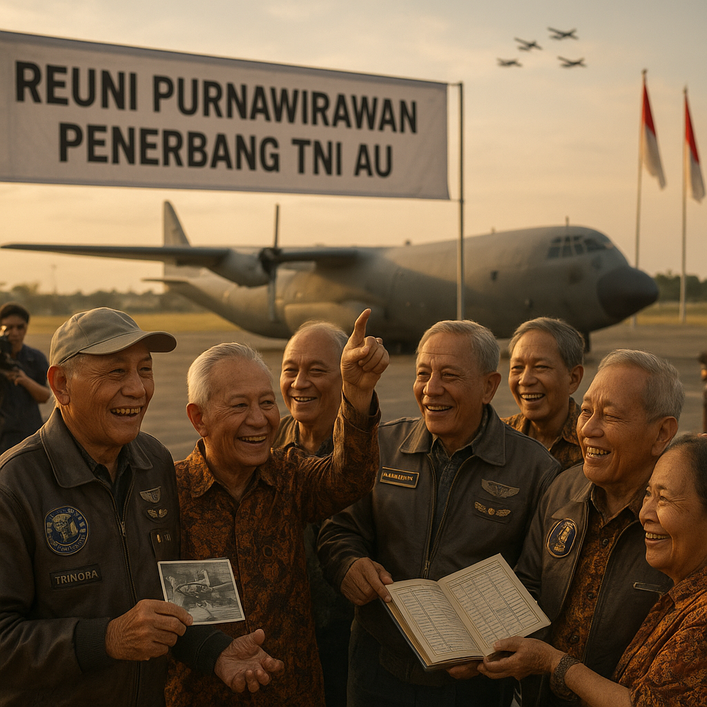 Purnawirawan Penerbang TNI AU Kumpul dalam Reuni, Kenangan Terbang di Langit Irian dan Timor Timur Mengalir