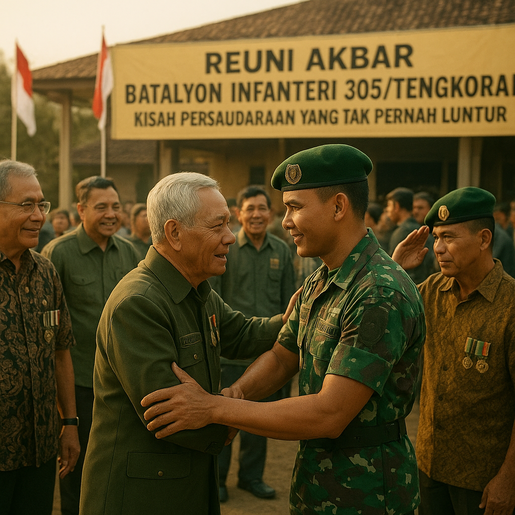 Reuni Akbar Batalyon Infanteri 305/Tengkorak: Kisah Persaudaraan yang Tak Pernah Luntur