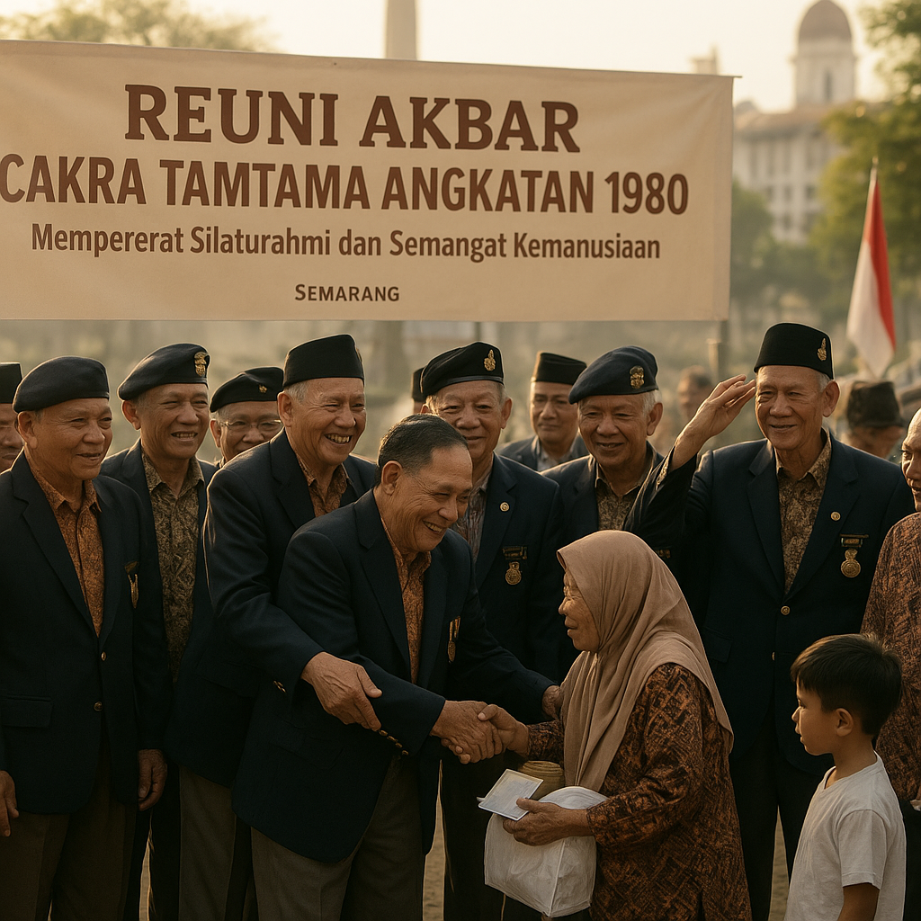 Reuni Akbar Cakra Tamtama Angkatan 1980: Mempererat Silaturahmi dan Semangat Kemanusiaan