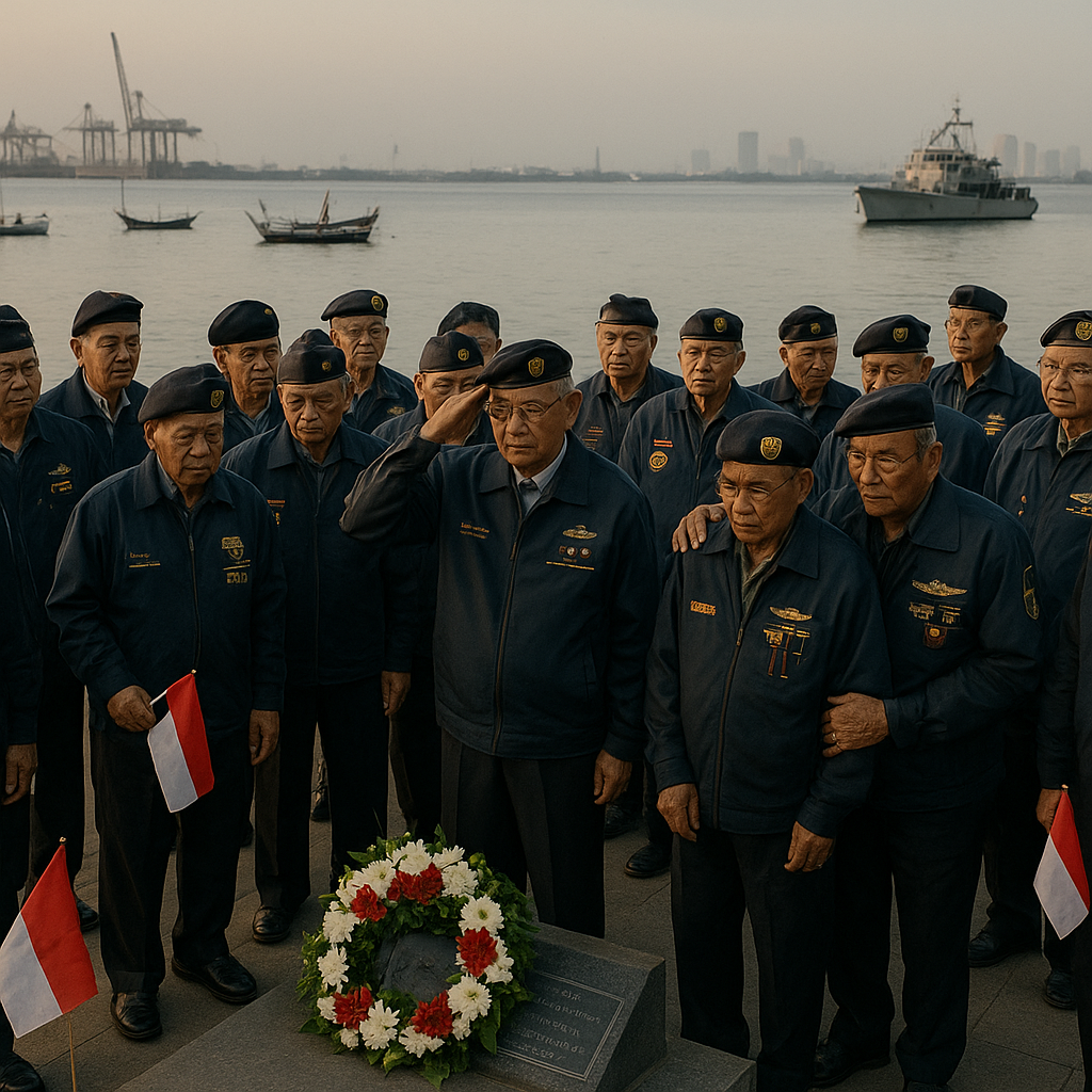 Veteran TNI AL Gelar Napak Tilas Perjuangan di Teluk Jakarta