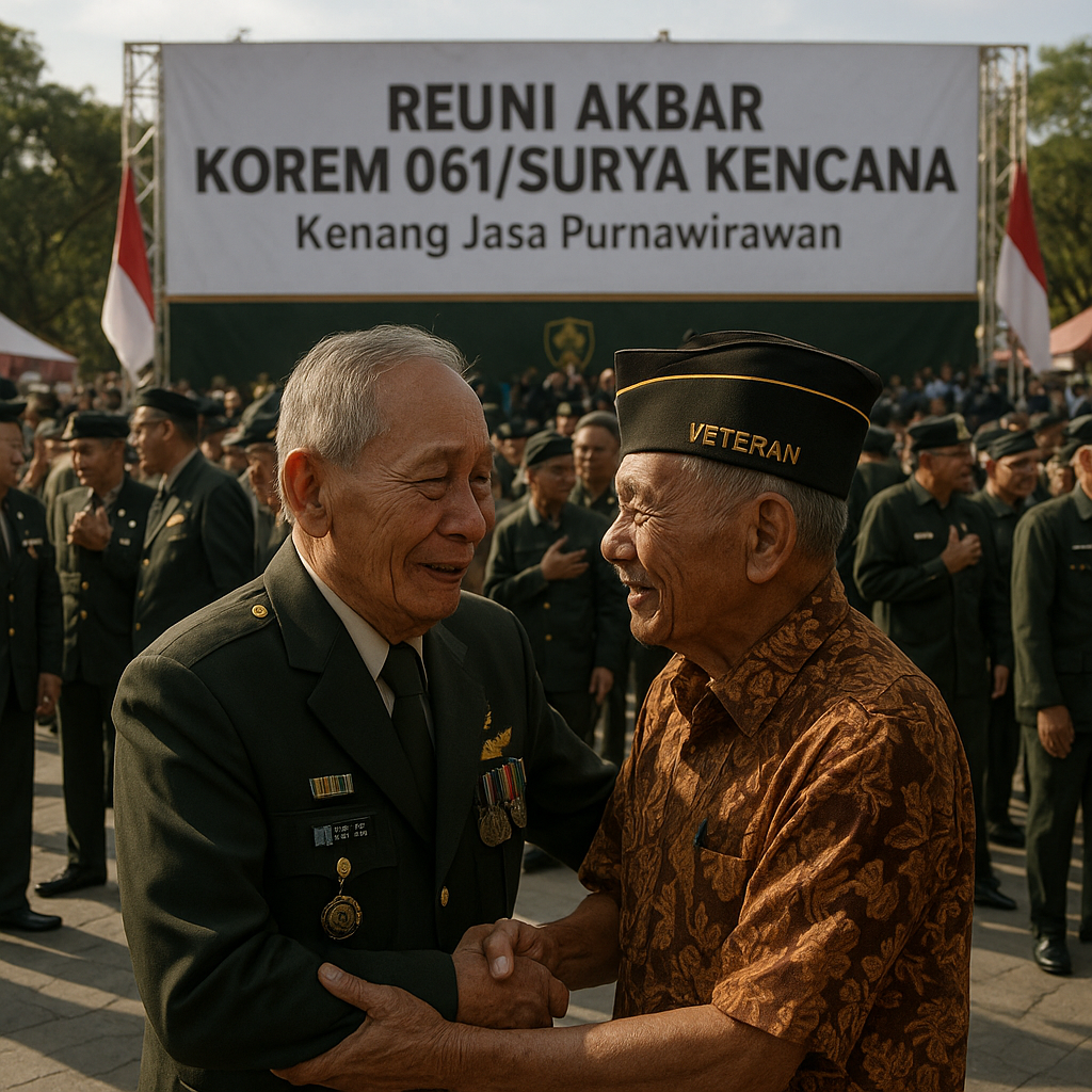 Bertemu Kembali, Reuni Akbar Korem 061/Surya Kencana Kenang Jasa Purnawirawan