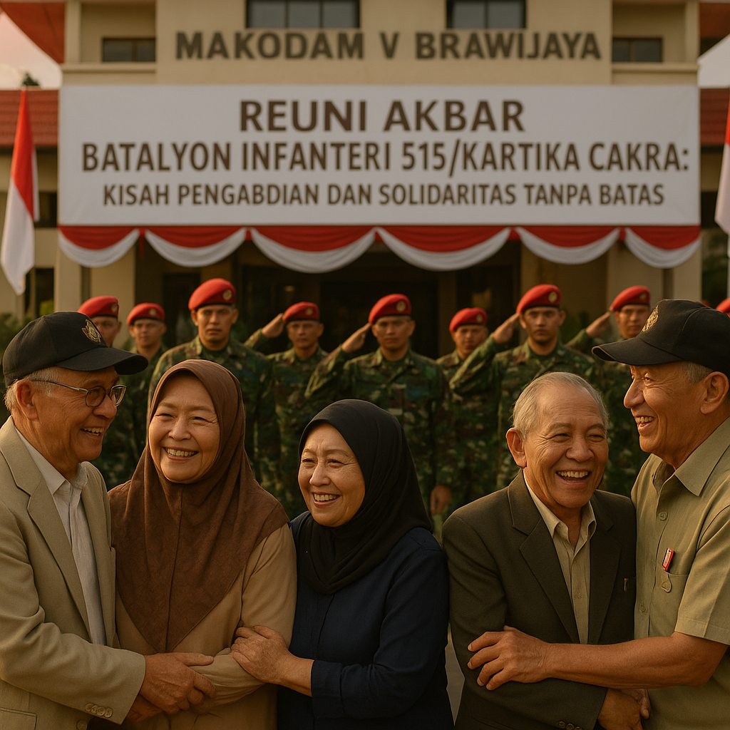 Reuni Akbar Batalyon Infanteri 515/Kartika Cakra: Kisah Pengabdian dan Solidaritas Tanpa Batas