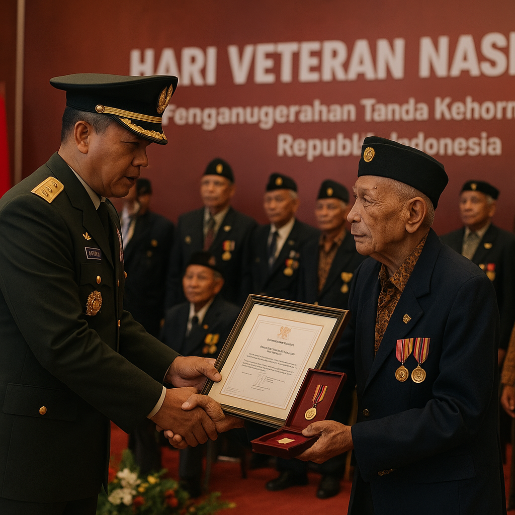 Panglima TNI Berikan Penghargaan kepada Purnawirawan Berprestasi di Hari Veteran Nasional