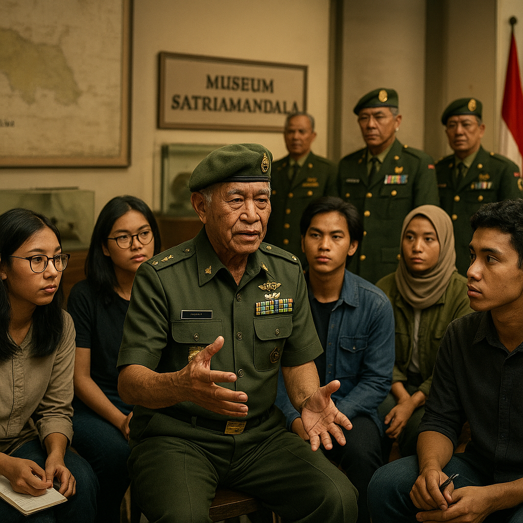 Purnawirawan TNI AD Bagikan Pengalaman di Museum Satriamandala: Generasi Muda Diajak Berbakti