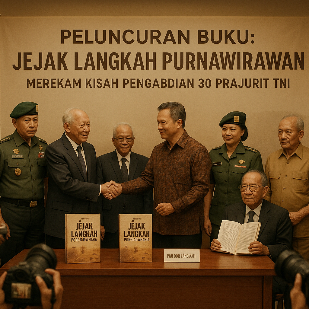 Buku "Jejak Langkah Purnawirawan" Diluncurkan: Merekam Kisah Pengabdian di Berbagai Operasi Militer
