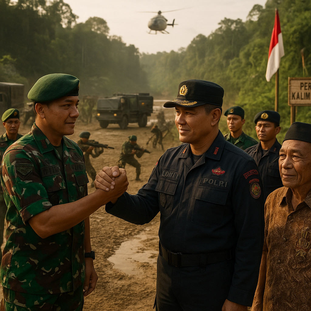 Latihan Bersama TNI-Polri di Perbatasan: Kenangan Operasi Rajawali dan Sinergi yang Kuat