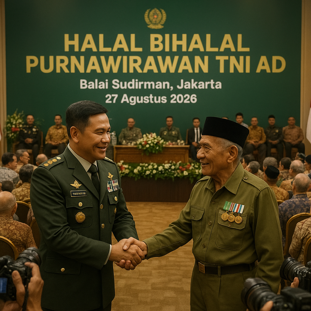 Acara Halal Bihalal Purnawirawan TNI AD Digelar di Jakarta, Jalin Silaturahmi dan Kenangan Dinas