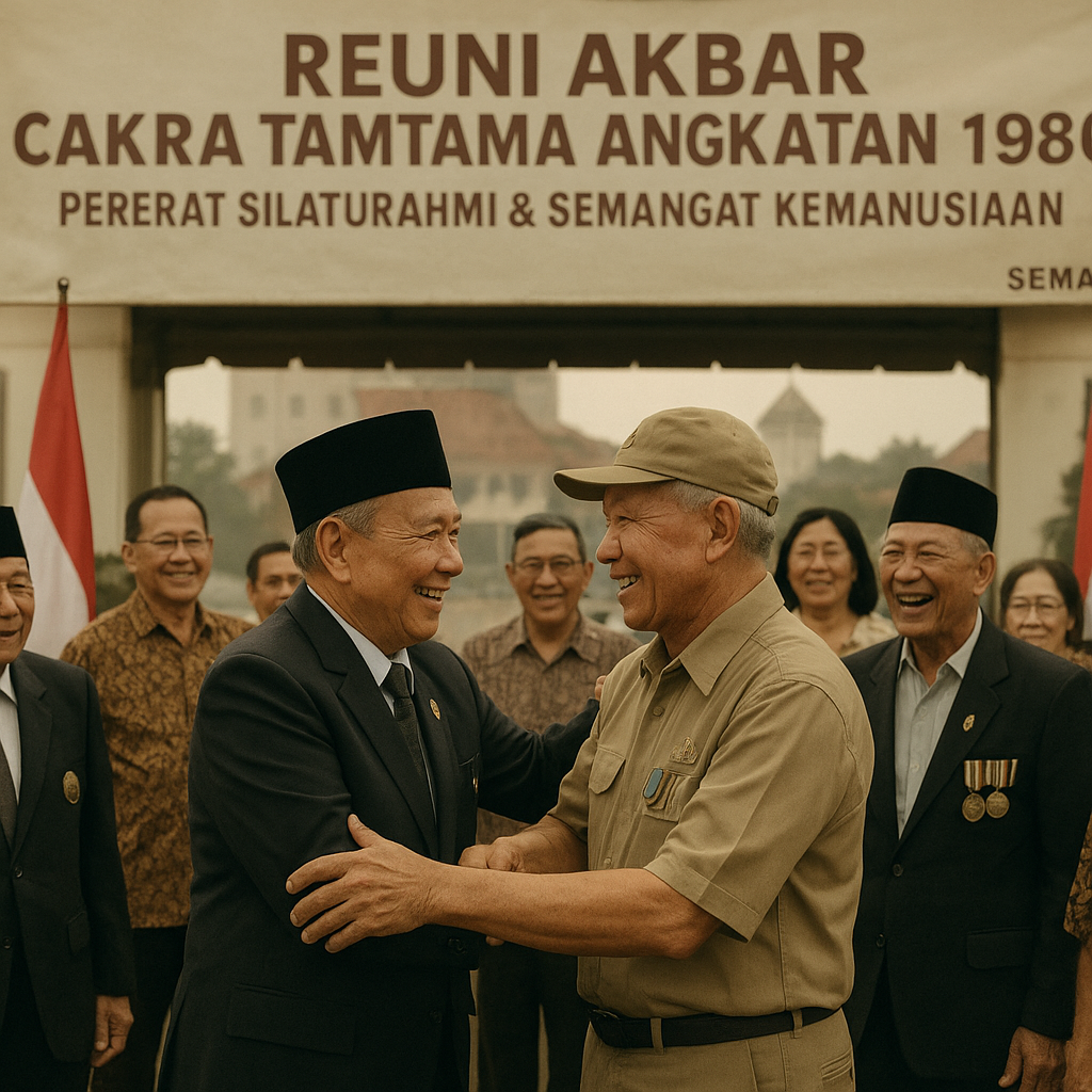 Reuni Akbar Cakra Tamtama Angkatan 1980: Pererat Silaturahmi dan Semangat Kemanusiaan