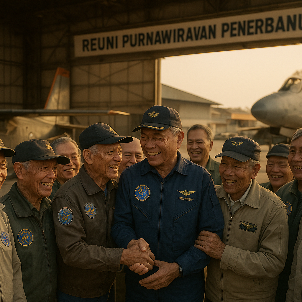 Purnawirawan Penerbang TNI AU Kumpul dalam Reuni, Kenangan Terbang di Langit Irian dan Timor Timur Mengalir