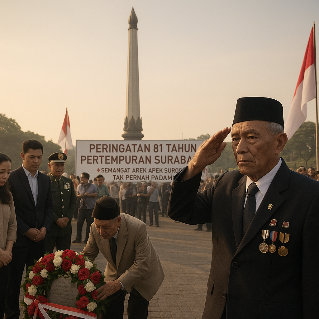 Peringatan 81 Tahun Pertempuran Surabaya: Semangat Arek-Arek Suroboyo Tak Pernah Padam