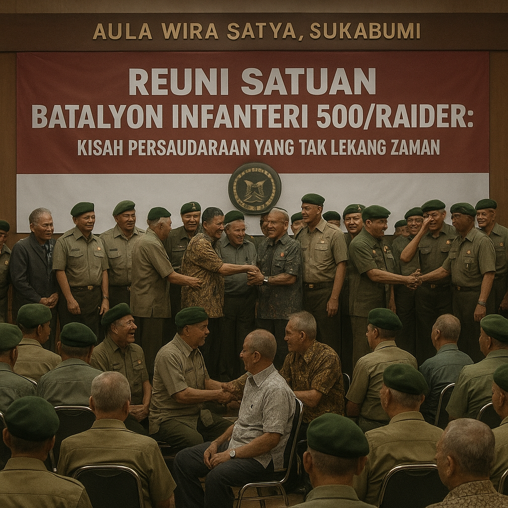 Reuni Satuan Batalyon Infanteri 500/Raider: Kisah Persaudaraan yang Tak Lekang Zaman