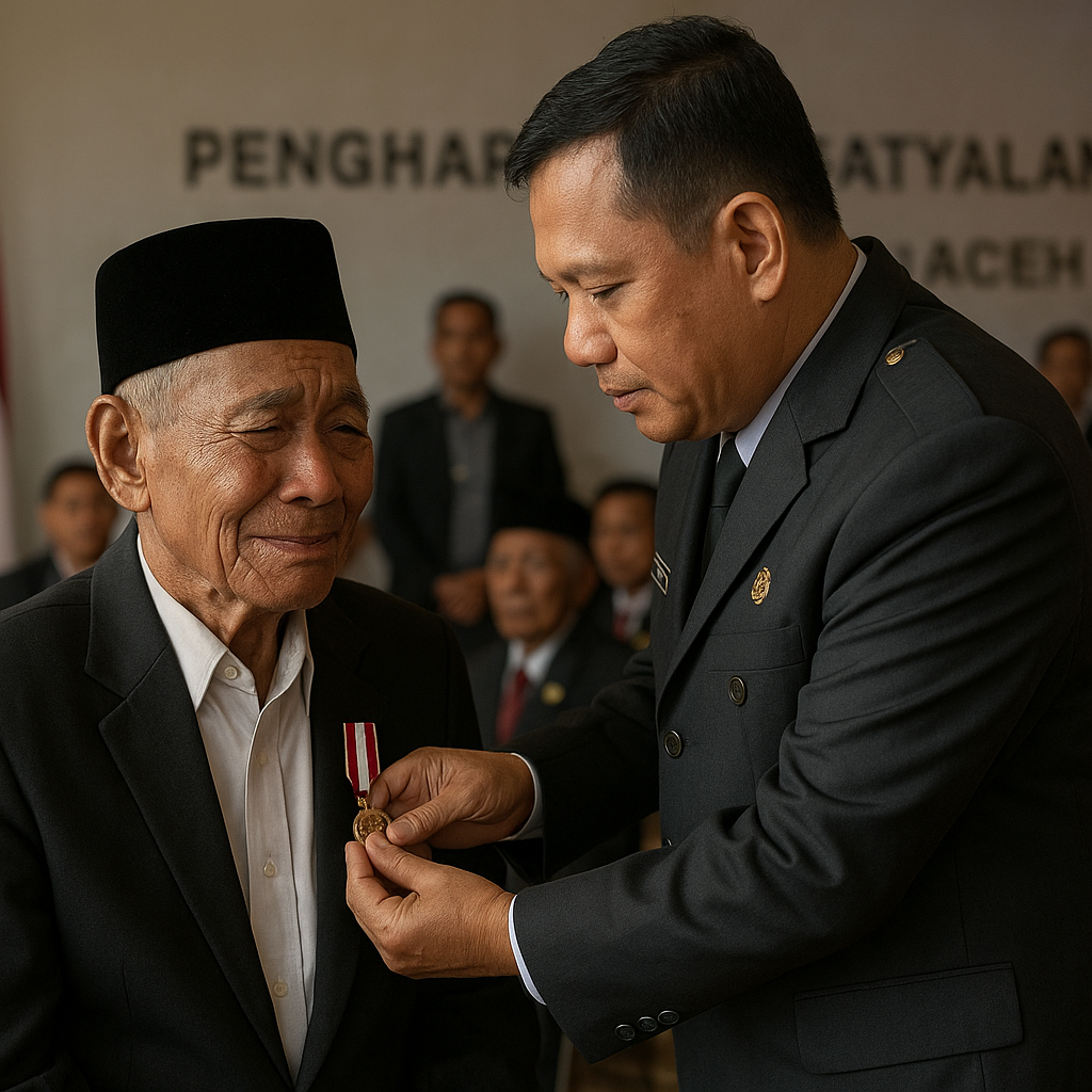 Penghargaan Satyalancana untuk 45 Veteran Perang Kemerdekaan di Aceh