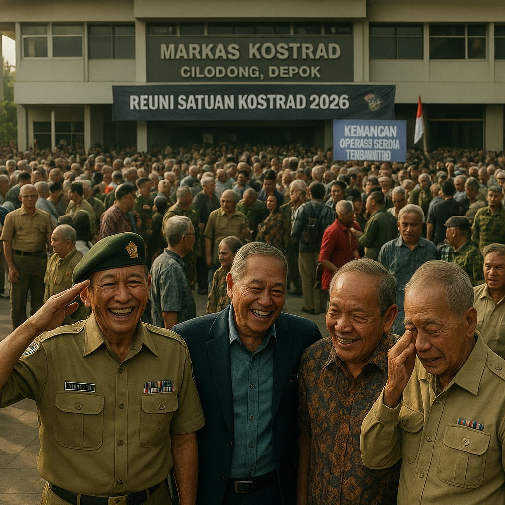 Reuni Satuan Kostrad 2026: Ribuan Purnawirawan Kembali Ke Markas, Kenangan Operasi Seroja Terbangkit