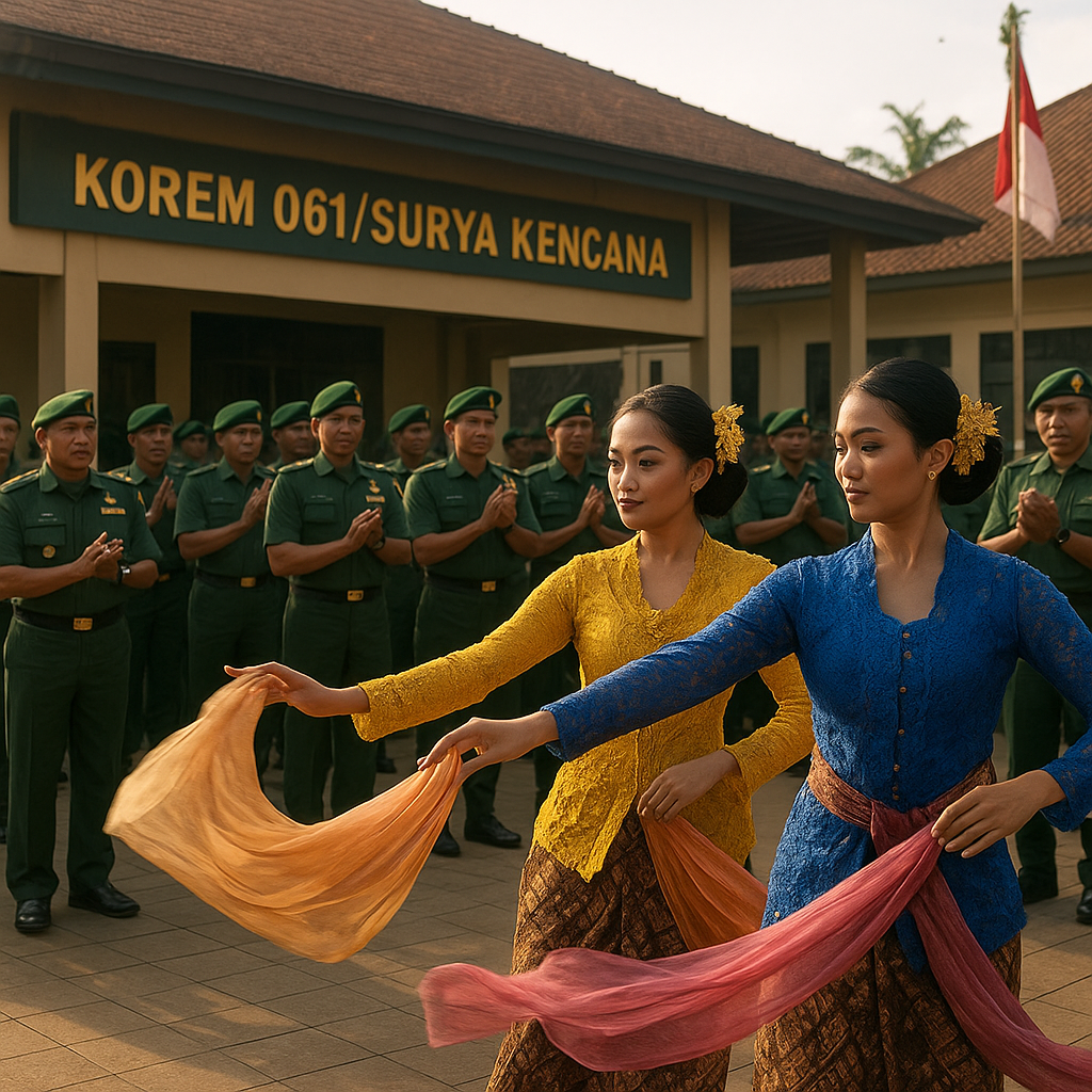 Tradisi Tampung Tari di Korem 061/Surya Kencana: Warisan Budaya dan Militer yang Terus Dilestarikan