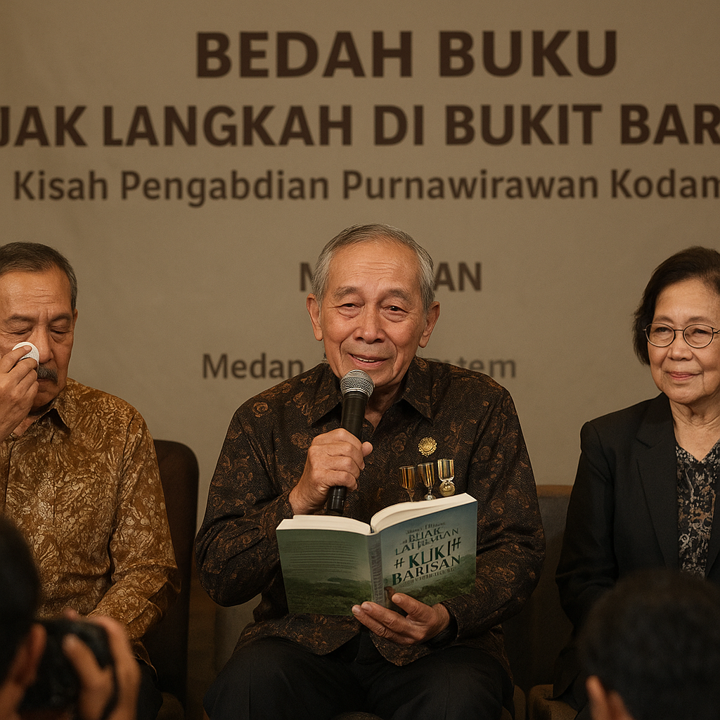 Bedah Buku 'Jejak Langkah di Bukit Barisan': Kisah Pengabdian Purnawirawan Kodam I/BB