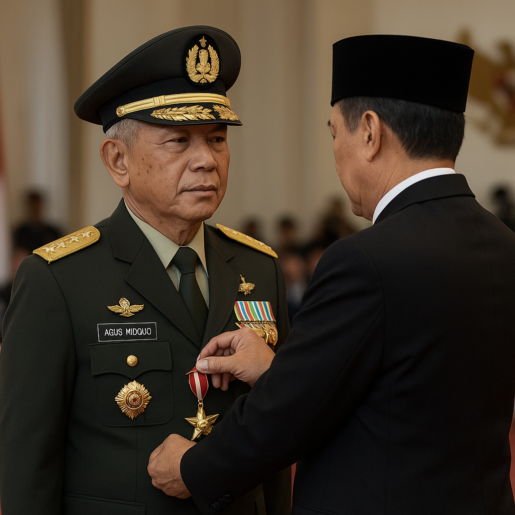 Penghargaan Bintang Mahaputra untuk Purnawirawan Jenderal TNI (Purn) Agus Widjojo