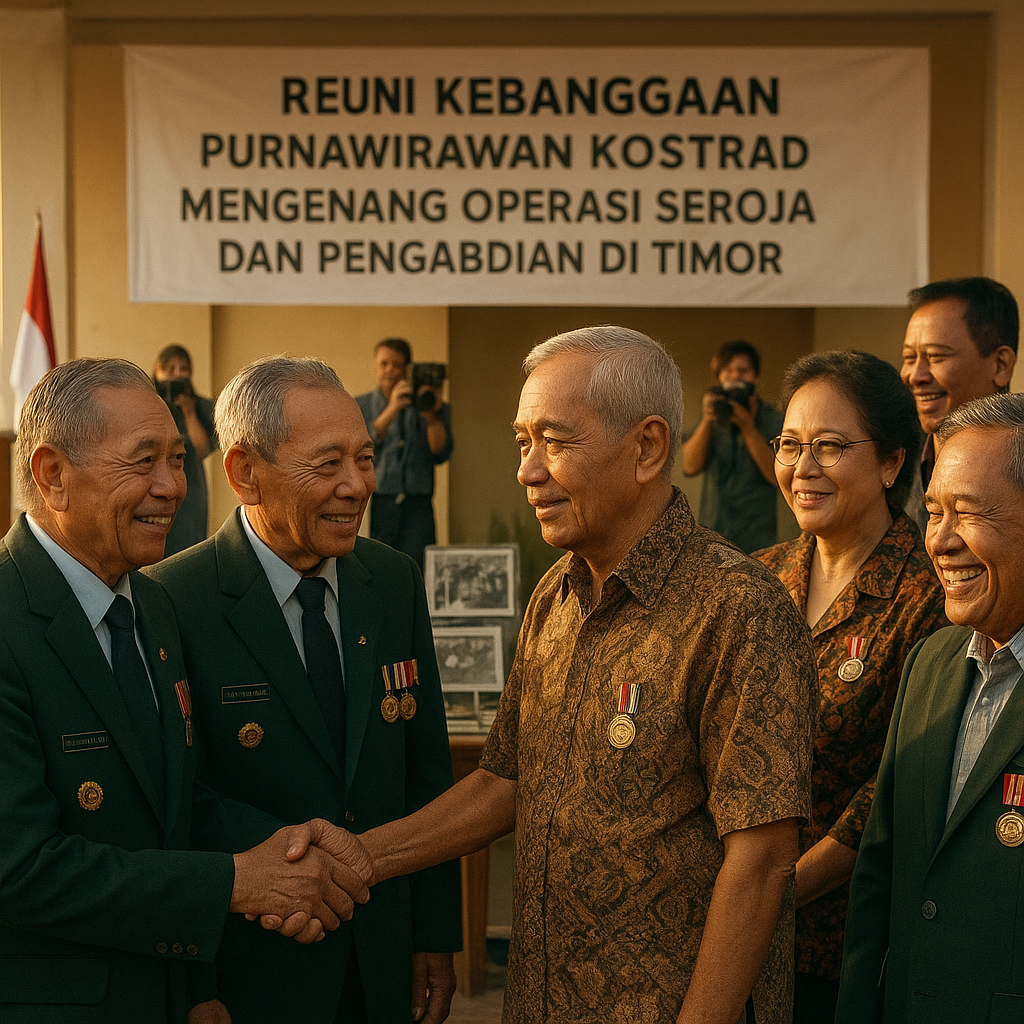 Reuni Kebanggaan: Purnawirawan Kostrad Berkumpul, Mengenang Operasi Seroja dan Pengabdian di Timor