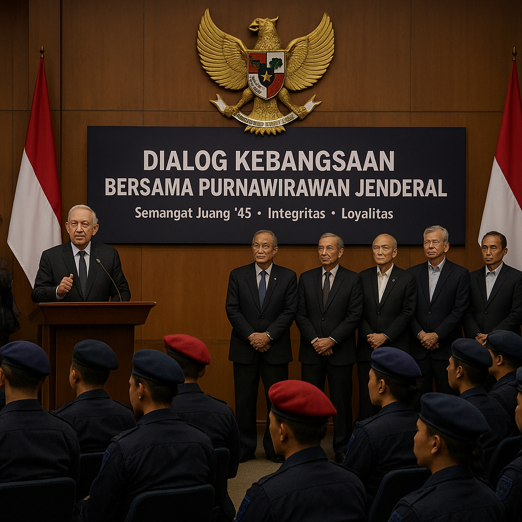 Dialog Kebangsaan Bersama Purnawirawan Jenderal, Wariskan Nilai-Nilai Pancasila di Mako Brimob