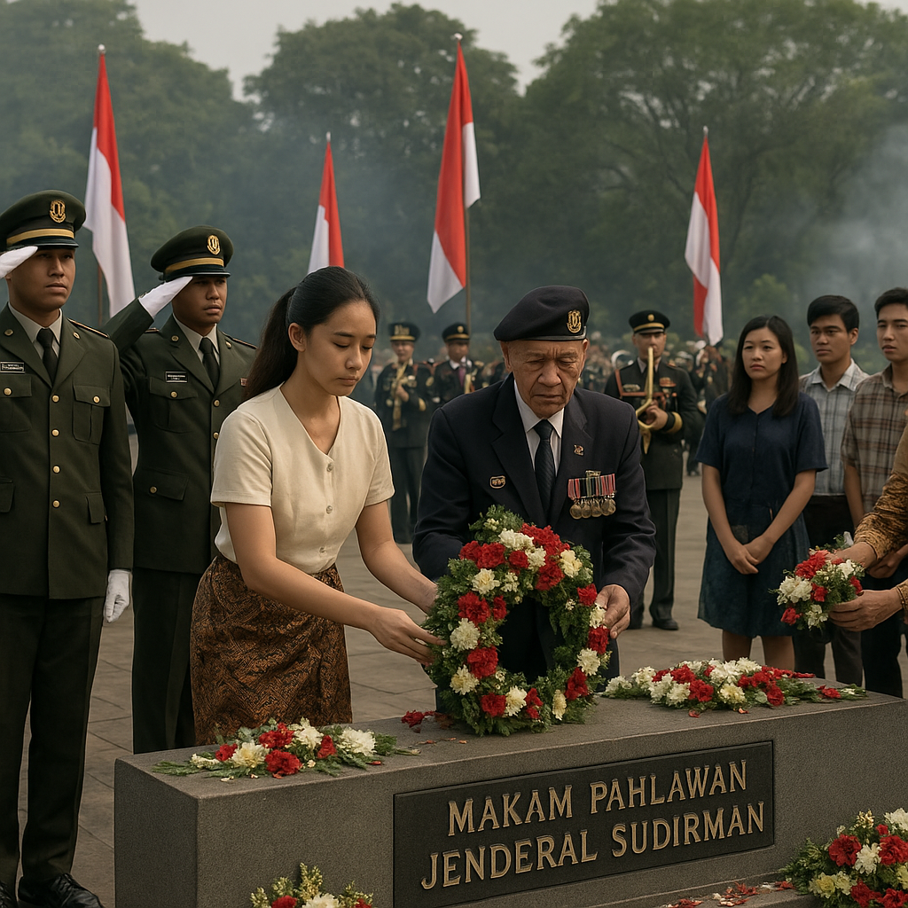 Peringatan Hari Bersejarah: Upacara Hormat di Makam Pahlawan Nasional Jenderal Sudirman