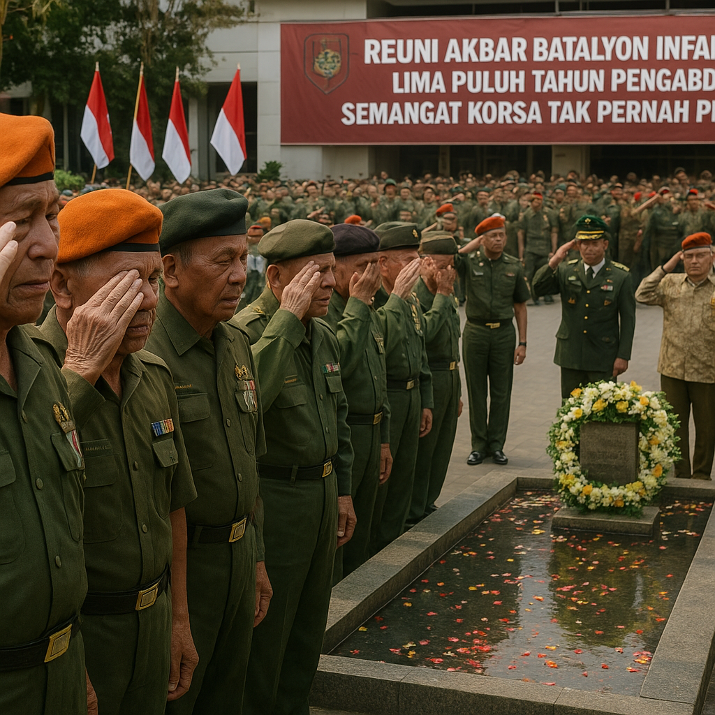 Reuni Akbar Batalyon Infanteri 500: Lima Puluh Tahun Pengabdian, Semangat Korsa Tak Pernah Pudar