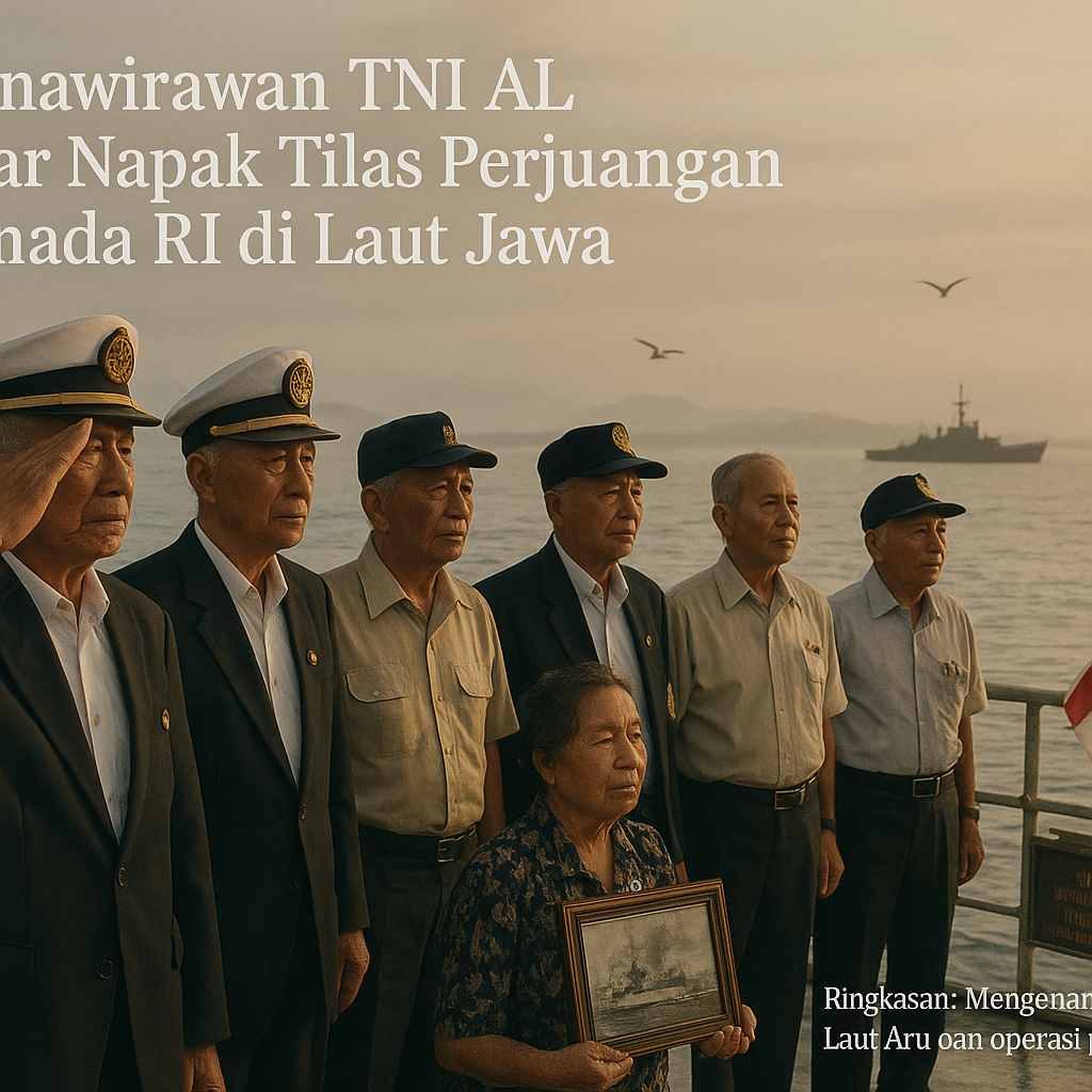 Purnawirawan TNI AL Gelar Napak Tilas Perjuangan Armada RI di Laut Jawa