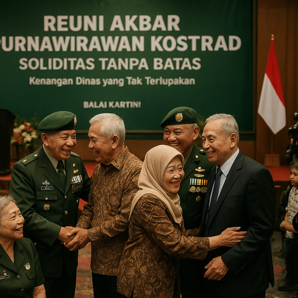 Reuni Akbar Purnawirawan Kostrad: Soliditas Tanpa Batas, Kenangan Dinas yang Tak Terlupakan