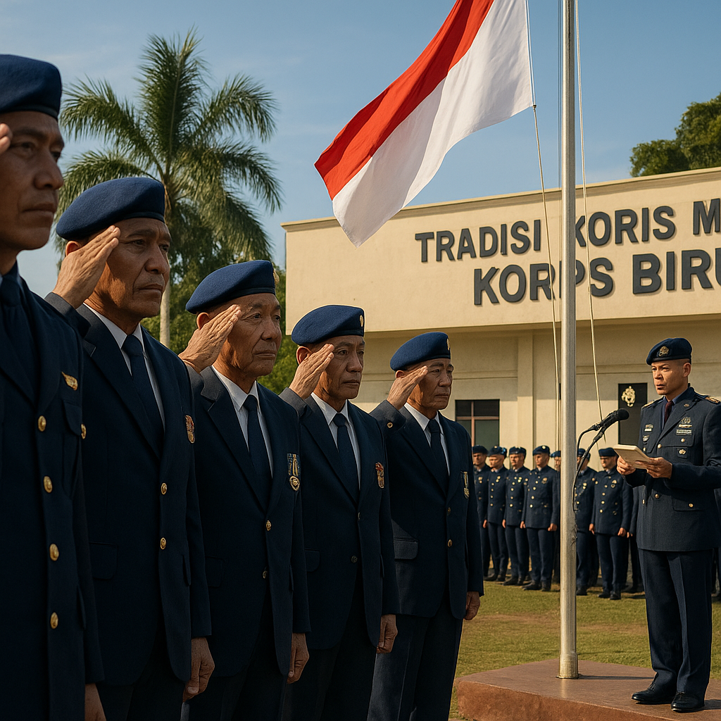 Tradisi Korps Marinir: Upacara Penghormatan “Korps Biru” yang Diikuti oleh Para Purnawirawan