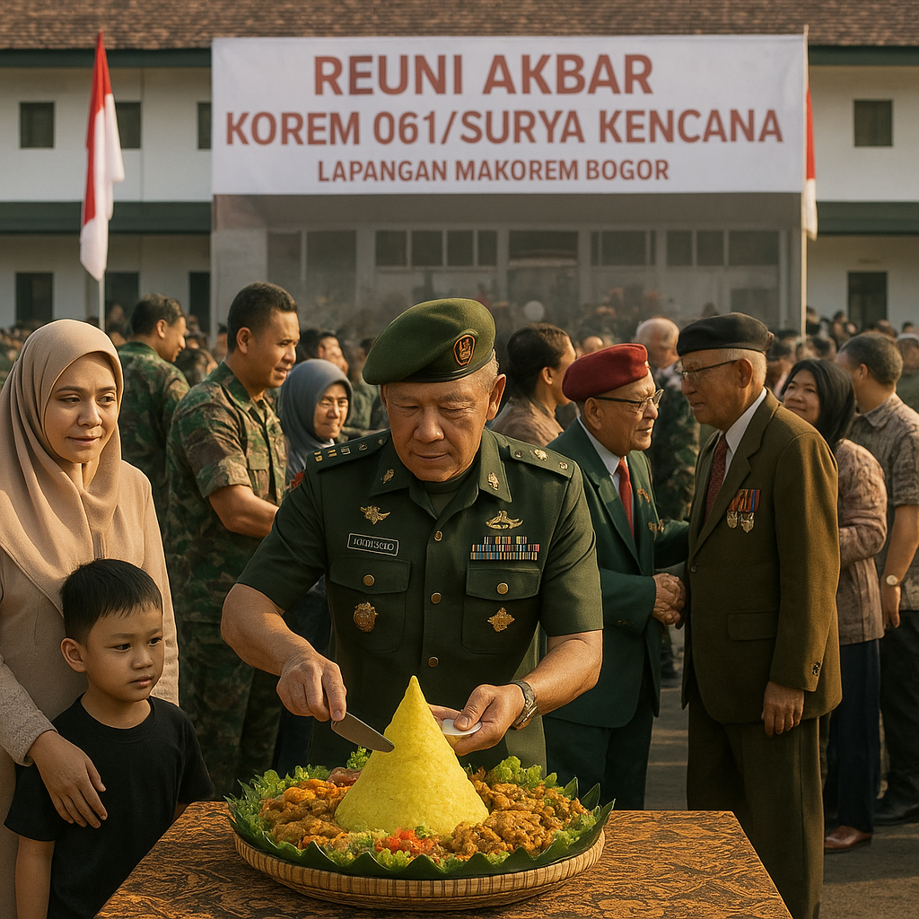 Reuni Akbar Korem 061/Surya Kencana: Silaturahmi Lintas Angkatan dan Generasi