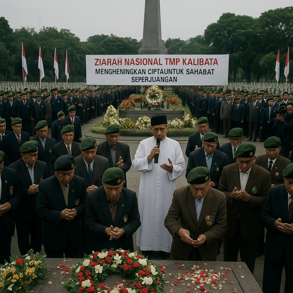 Ziarah Nasional di TMP Kalibata, Ribuan Purnawirawan Berdoa untuk Sahabat Seperjuangan