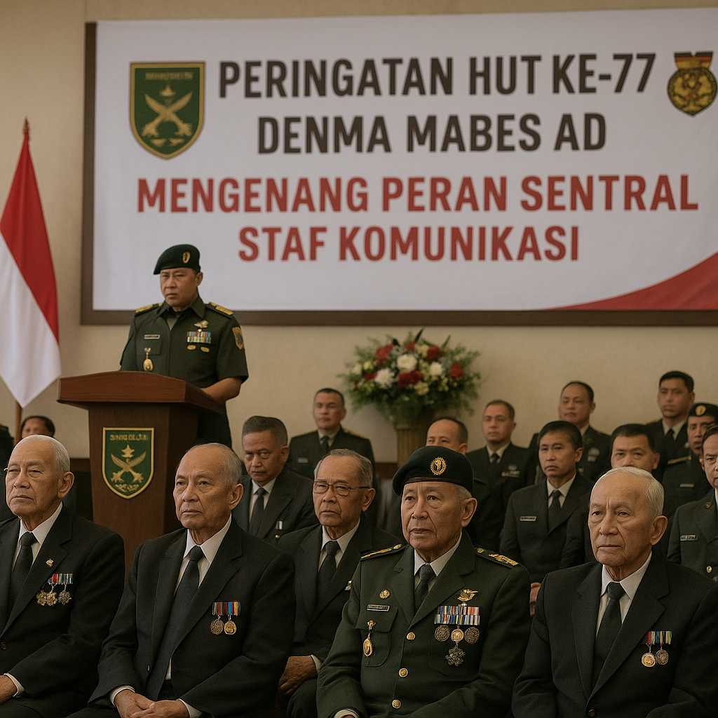 Peringatan HUT ke-77 Denma Mabes AD, Mengenang Peran Sentral Staf Komunikasi