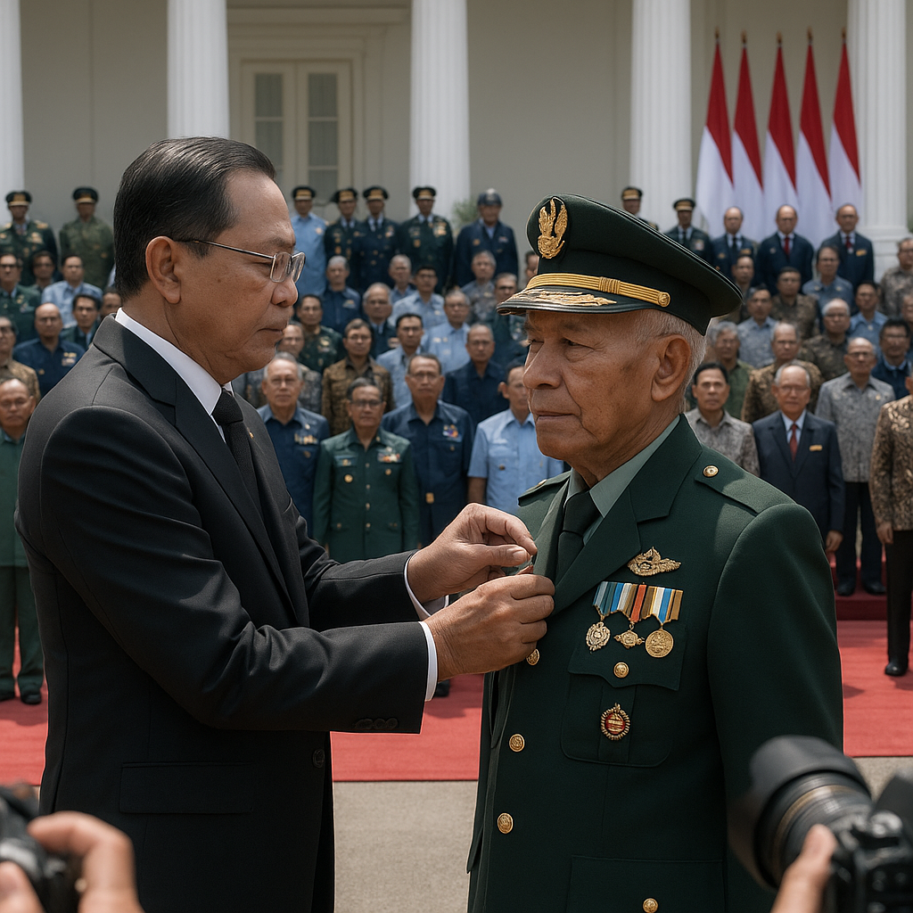 Penghargaan "Lencana Dharma Bhakti" untuk 50 Purnawirawan Berprestasi dari Tiga Angkatan