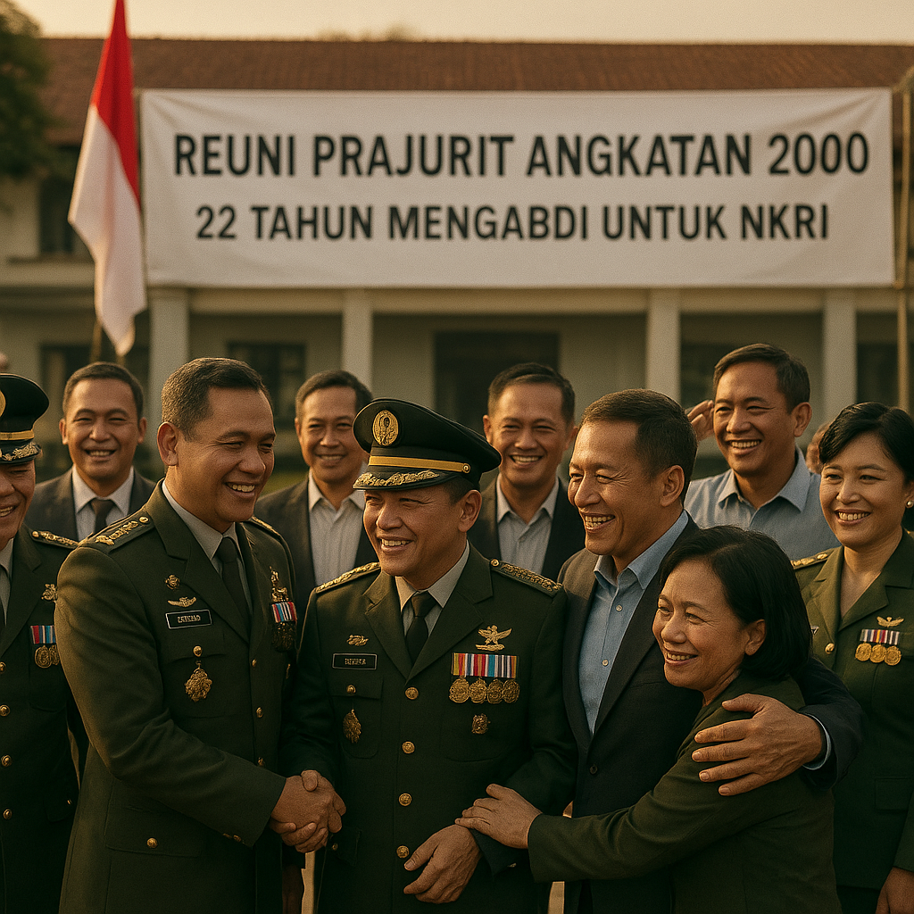 Prajurit Angkatan 2000 Gelar Reuni, Sudah 22 Tahun Mengabdi Untuk NKRI