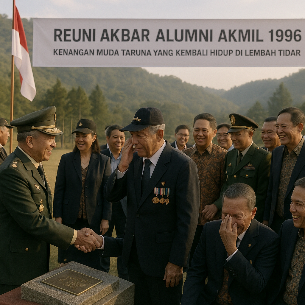 Reuni Akbar Alumni Akmil 1996: Kenangan Muda Taruna yang Kembali Hidup di Lembah Tidar