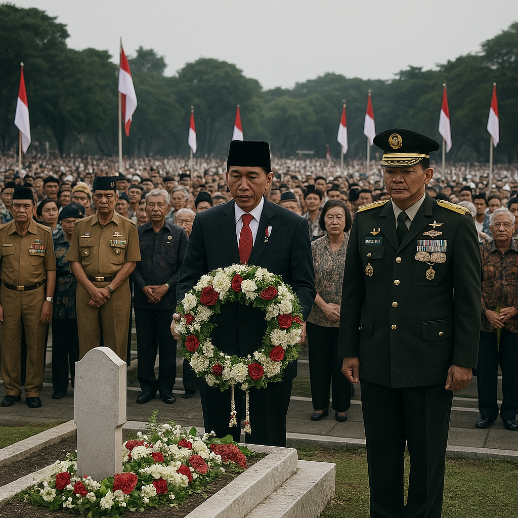 Ziarah Nasional ke TMP Kalibata: Ribuan Purnawirawan dan Keluarga Veteran Doakan Arwah Pahlawan