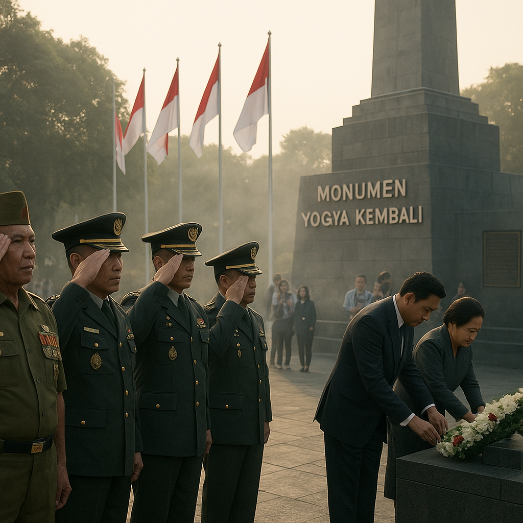 Upacara Penghormatan di Monumen Yogya Kembali, Kenang Perjuangan TNI di Masa Revolusi