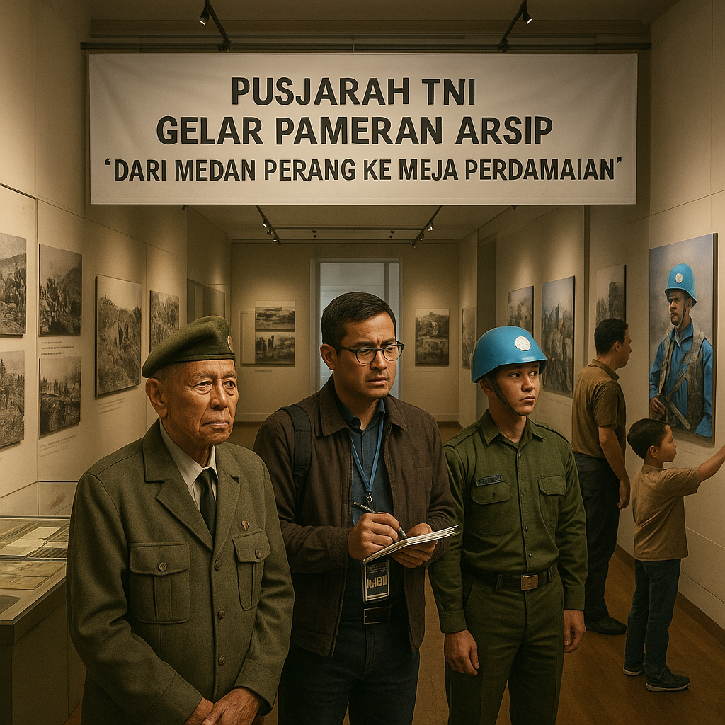 Pusjarah TNI Gelar Pameran Arsip 'Dari Medan Perang ke Meja Perdamaian'
