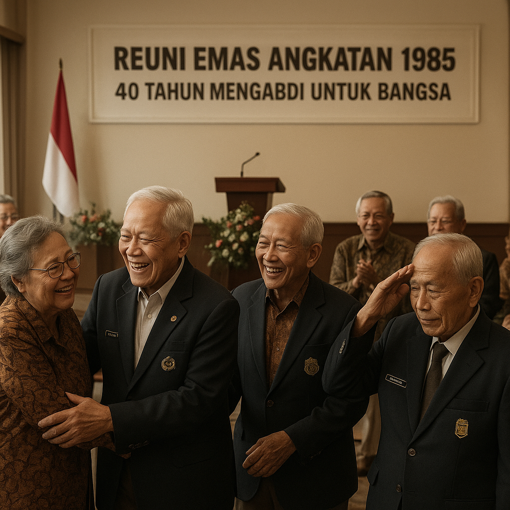 Angkatan 1985 Gelar Reuni Emas, 40 Tahun Mengabdi untuk Bangsa