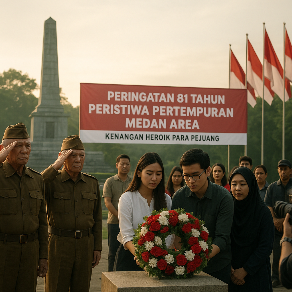 Peringatan 81 Tahun Peristiwa Pertempuran Medan Area: Kenangan Heroik Para Pejuang