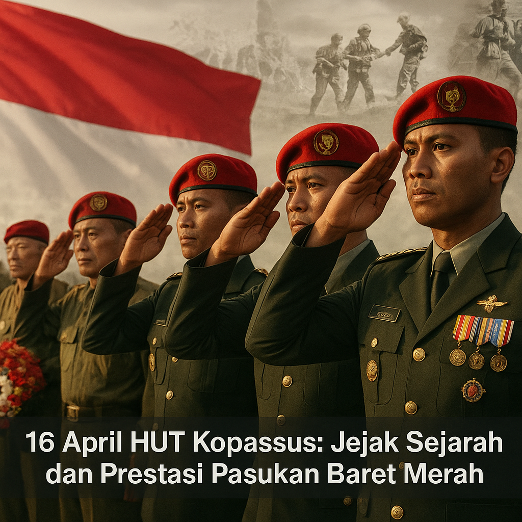 16 April HUT Kopassus: Jejak Sejarah dan Prestasi Pasukan Baret Merah