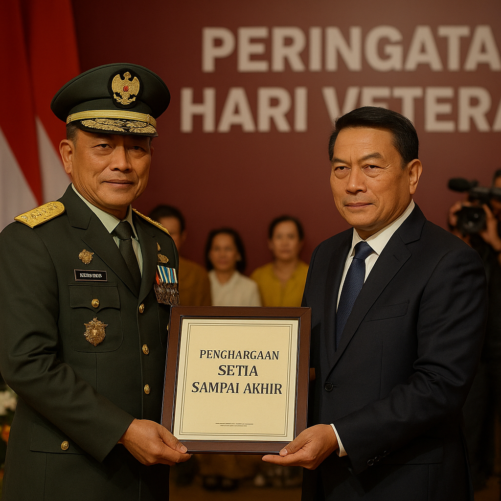 Purnawirawan Jenderal (Purn) Moeldoko Terima Penghargaan Setia Sampai Akhir