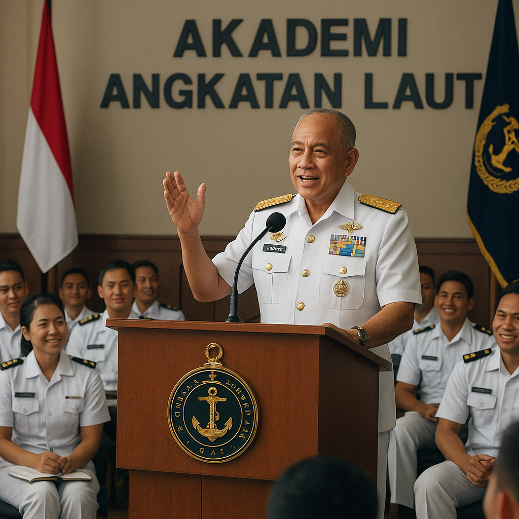 Purnawirawan TNI AL Bagikan Kisah Pengabdian kepada Cadet di AAL