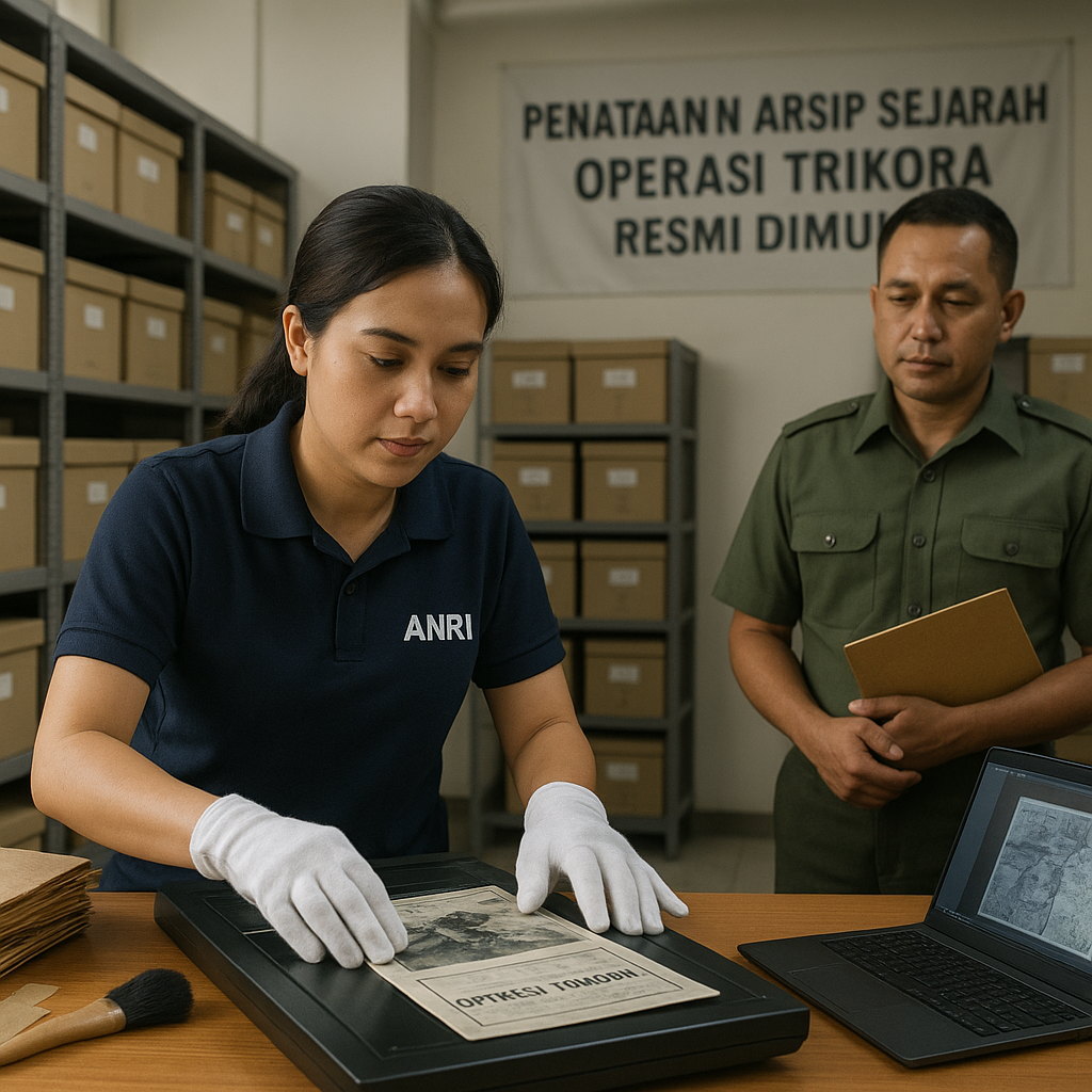 Penataan Arsip Sejarah Operasi Trikora Resmi Dimulai di Arsip Nasional RI