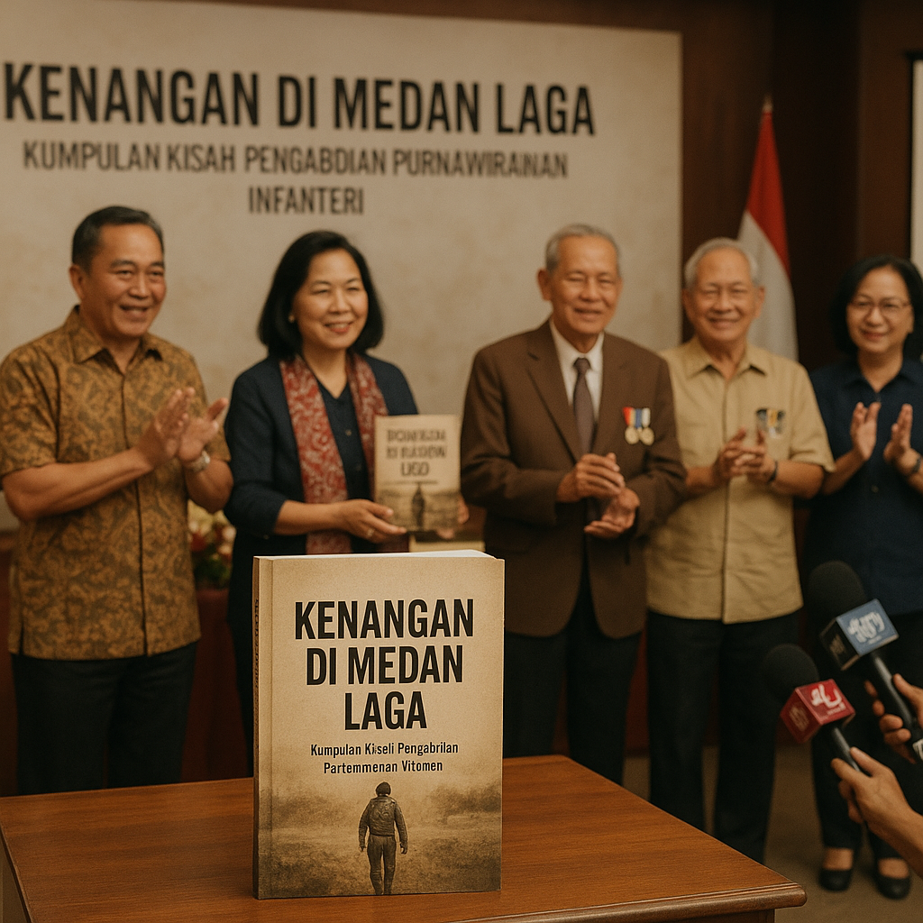 Peluncuran Buku 'Kenangan di Medan Laga': Kumpulan Kisah Pengabdian Purnawirawan Infanteri