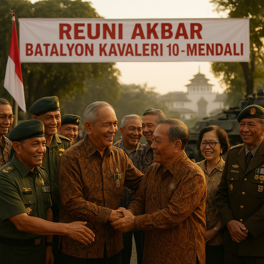 Reuni Akbar Batalyon Kavaleri 10: Mengikat Kembali Ikatan Prajurit di Masa Lalu
