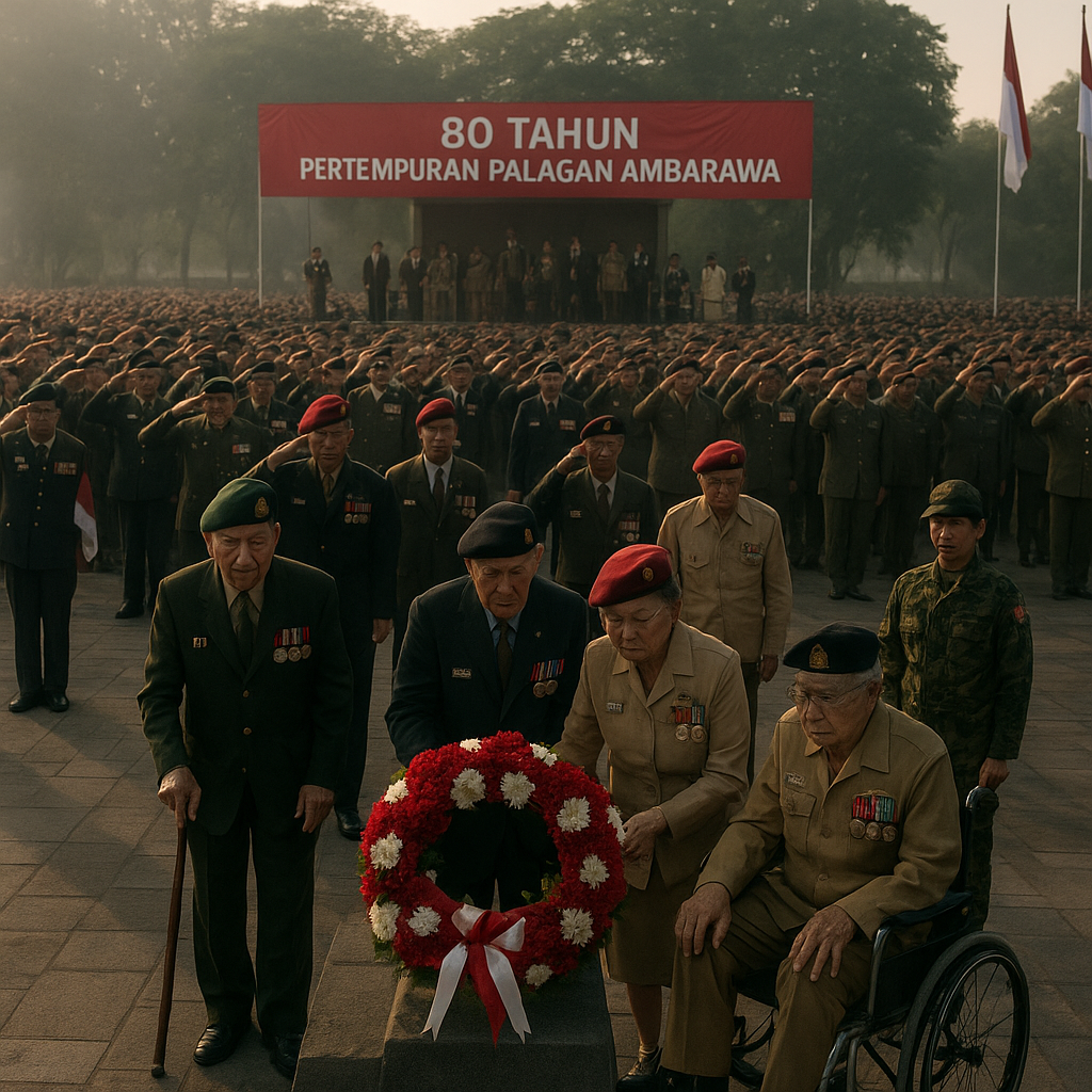 Purnawirawan TNI AD Peringati 80 Tahun Pertempuran Palagan Ambarawa