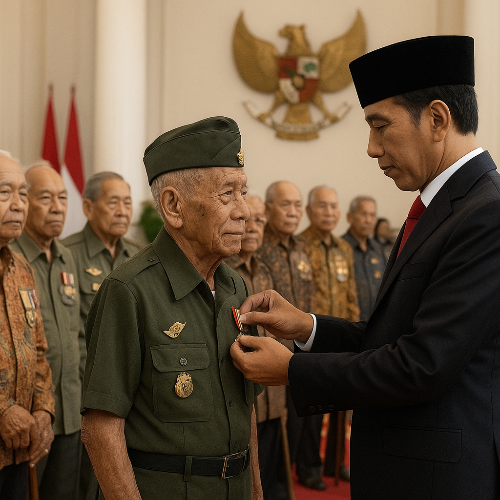 Presiden Anugerahkan Bintang Mahaputra kepada 10 Veteran Pejuang Kemerdekaan