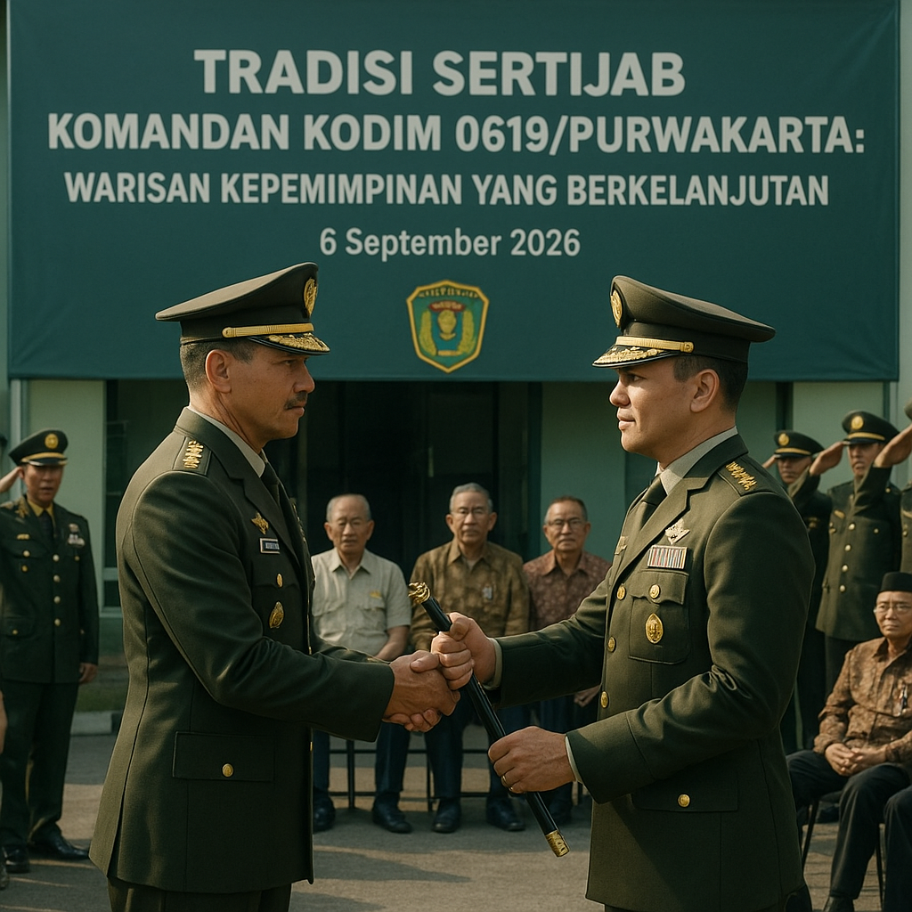 Tradisi Sertijab Komandan Kodim 0619/Purwakarta: Warisan Kepemimpinan yang Berkelanjutan