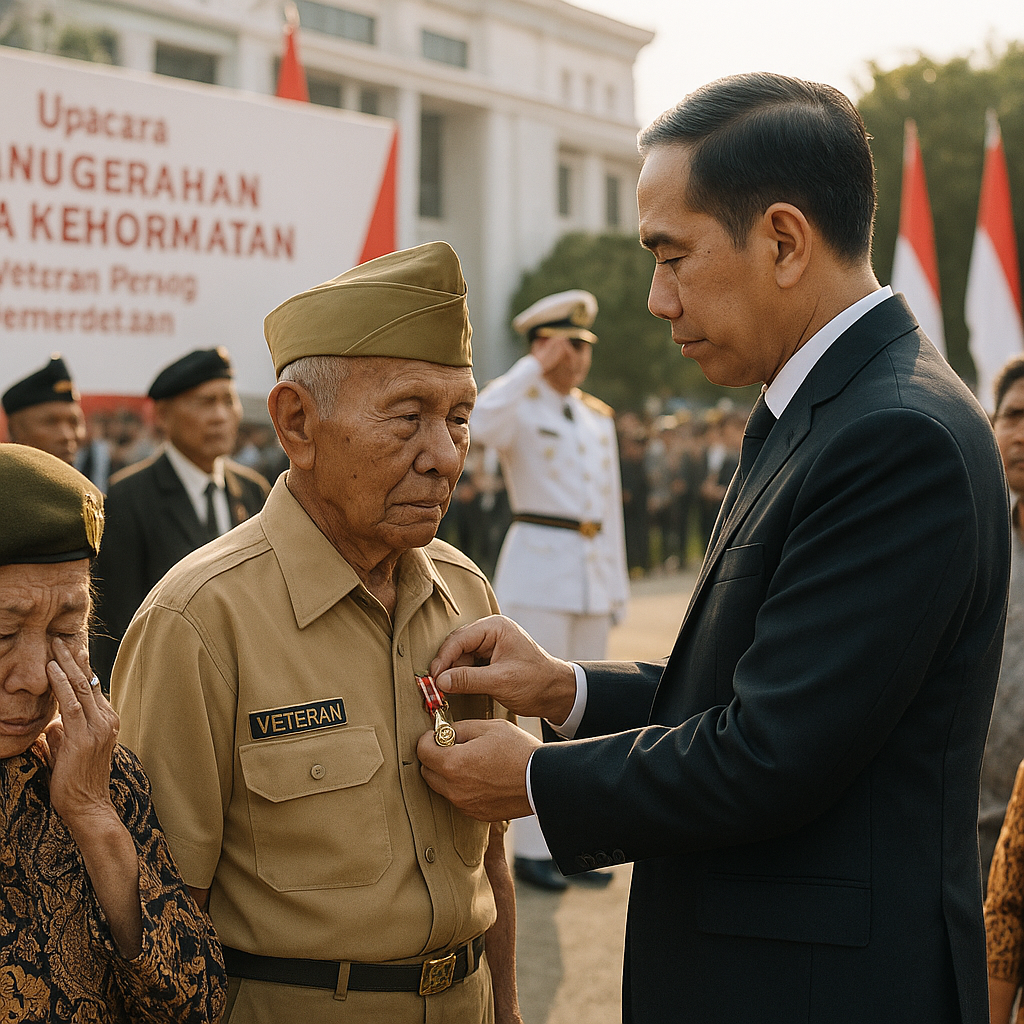 Upacara Penganugerahan Tanda Kehormatan bagi Veteran Perang Kemerdekaan