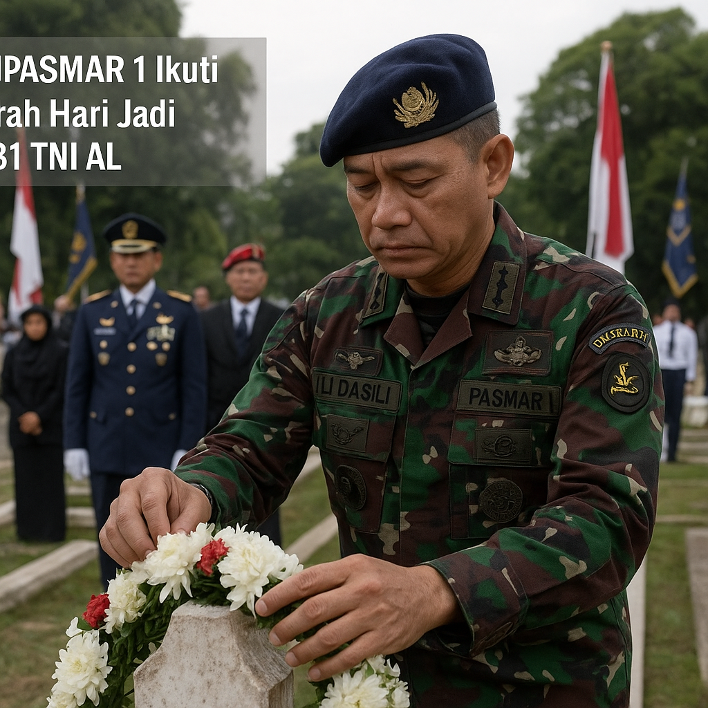 Danpasmar 1 Ikuti Ziarah Hari Jadi ke-81 TNI AL